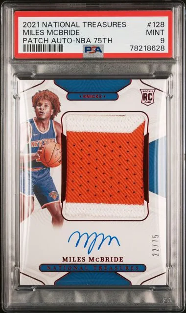 2021 Panini National Treasures Miles Mcbride #128 card image