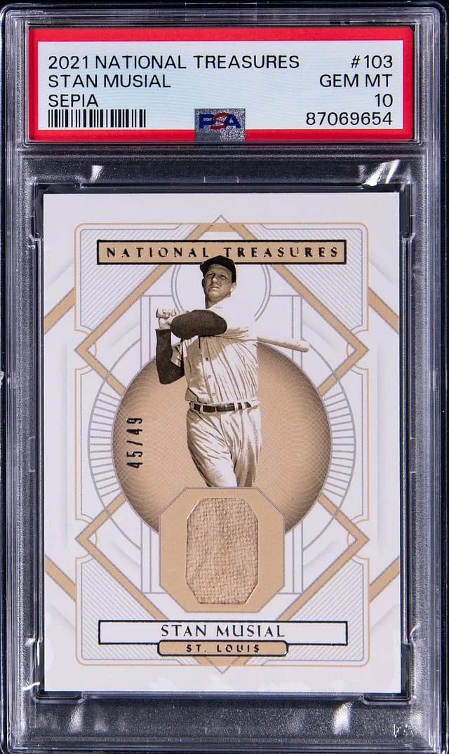 2021 Panini National Treasures Stan Musial #103 card image