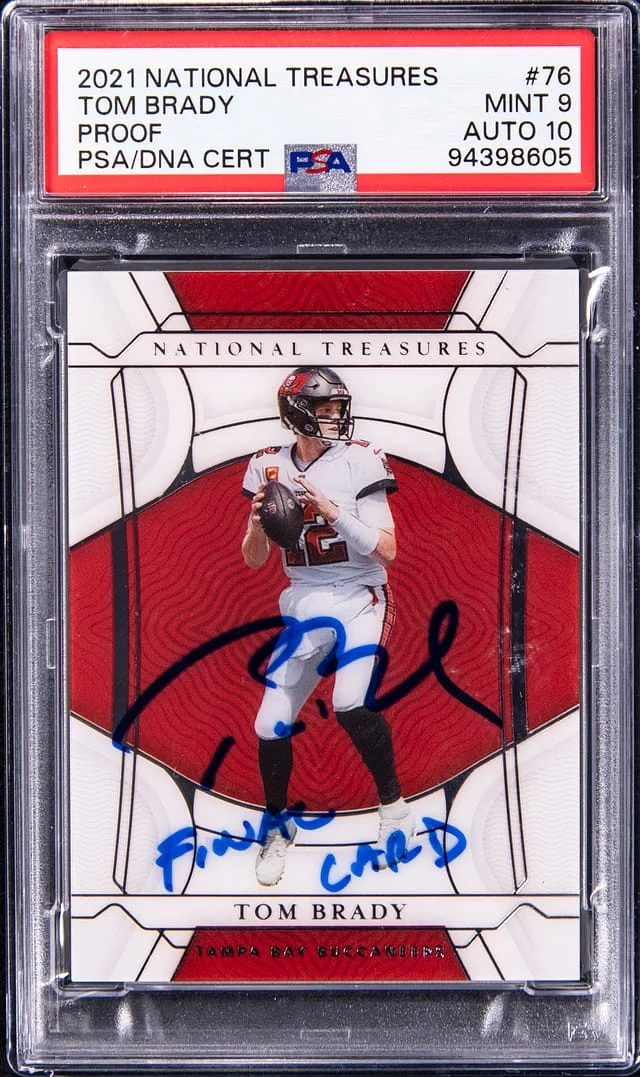 2021 Panini National Treasures Tom Brady Proof #76 card image