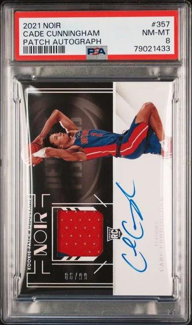 2021 Panini Noir Cade Cunningham #357 card image