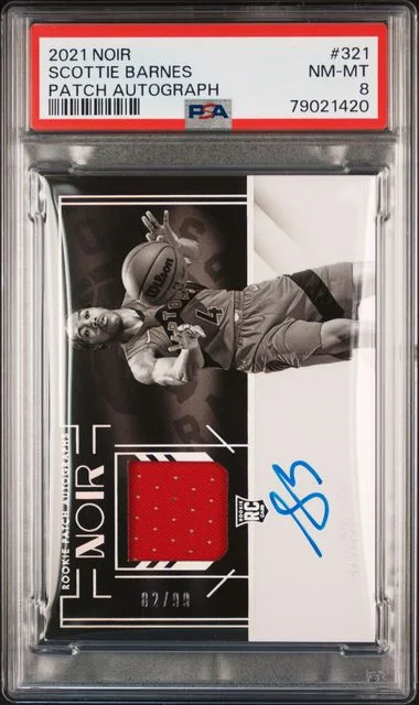 2021 Panini Noir Scottie Barnes #321 card image