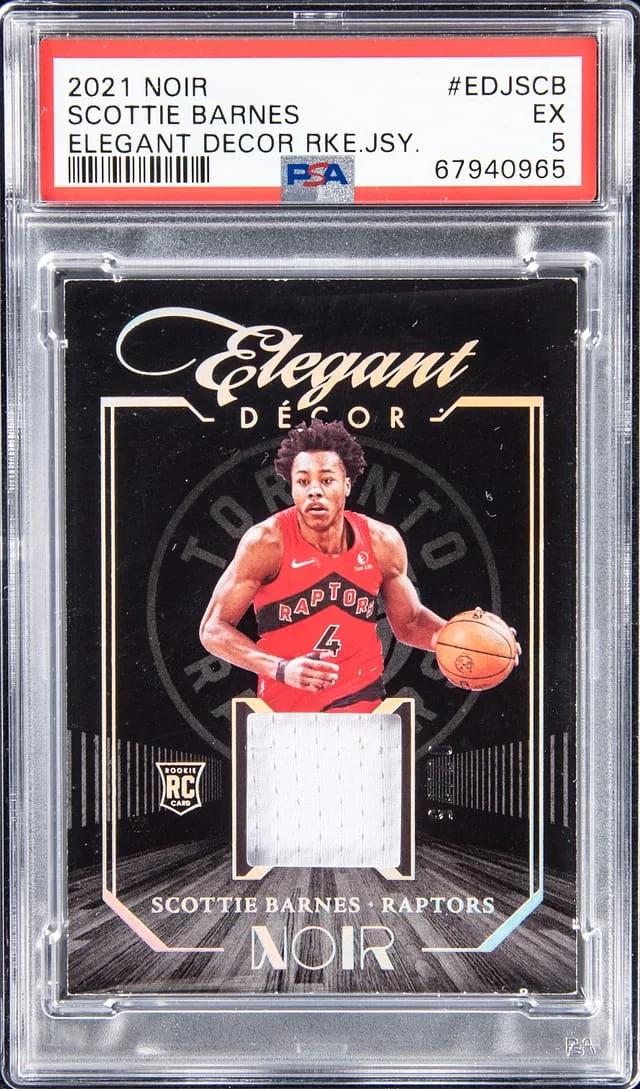 2021 Panini Noir Scottie Barnes Elegant Decor #EDJ-SCB card image