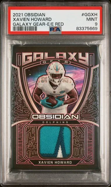 2021 Panini Obsidian Galaxy Gear Electric Etch Red Ggxh Xavien Howard #no-number card image
