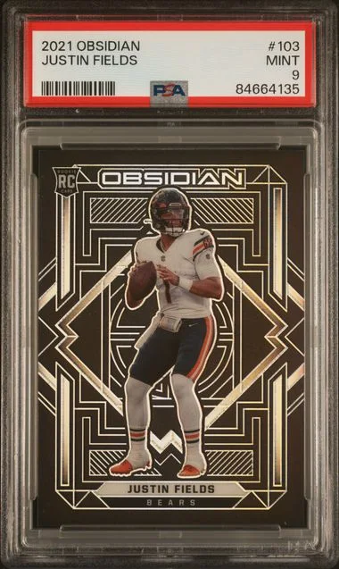 2021 Panini Obsidian Justin Fields #103 card image