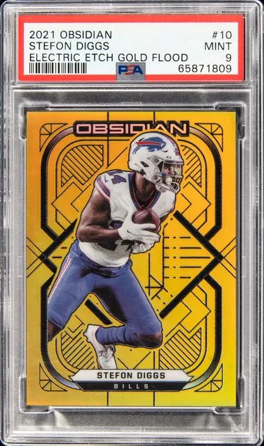 2021 Panini Obsidian Stefon Diggs #10 card image