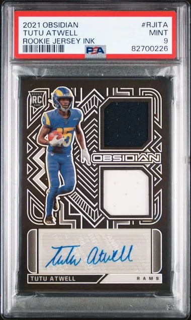 2021 Panini Obsidian Tutu Atwell Jersey Ink #RJI-TA card image