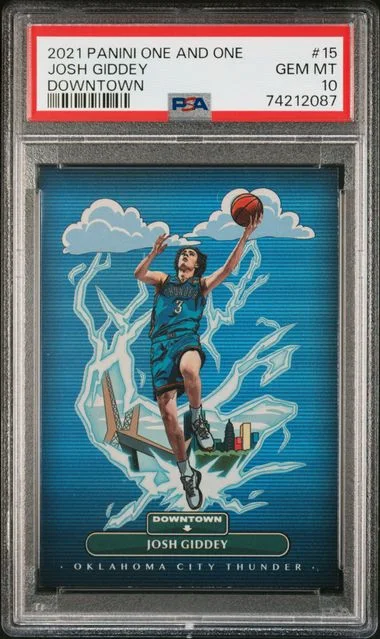 2021 Panini One and One Josh Giddey Downtown #15 card image