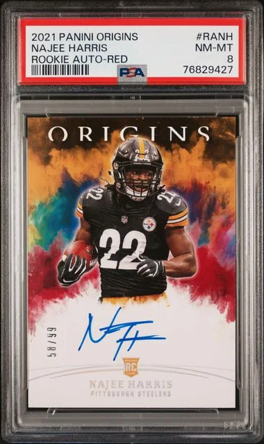 2021 Panini Origins Autographs Red Ranh Najee Harris #no-number card image