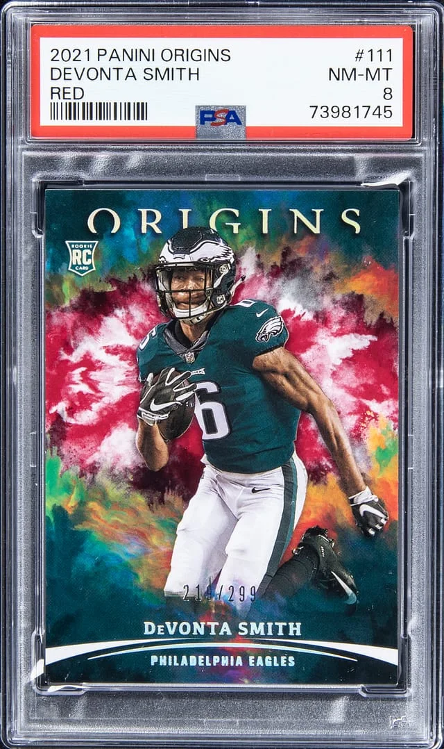 2021 Panini Origins DeVonta Smith Red #111 card image