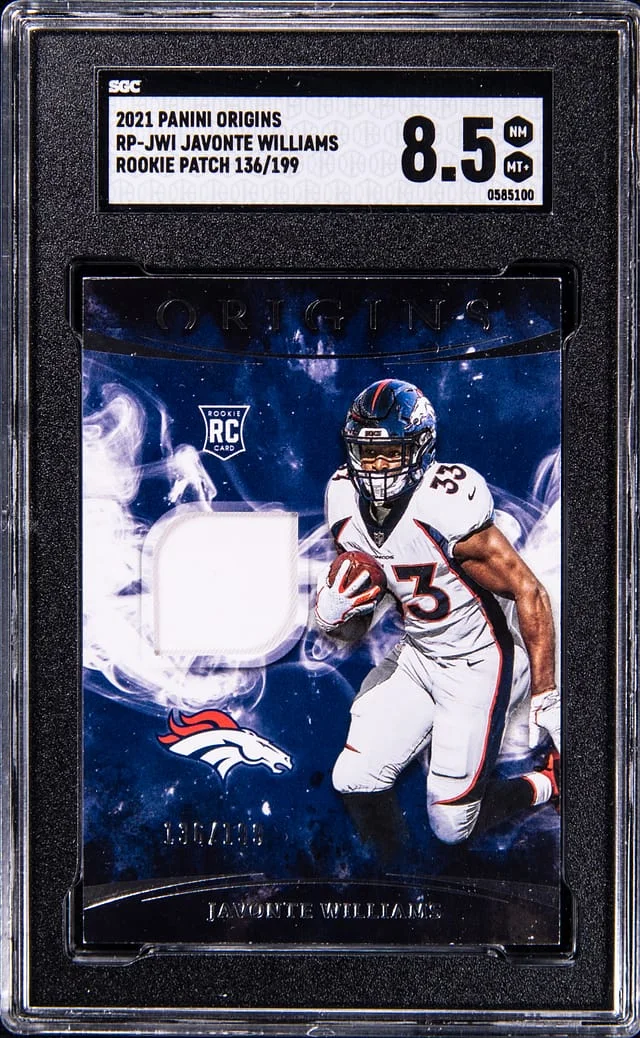 2021 Panini Origins Javonte Williams #RP-JWI card image