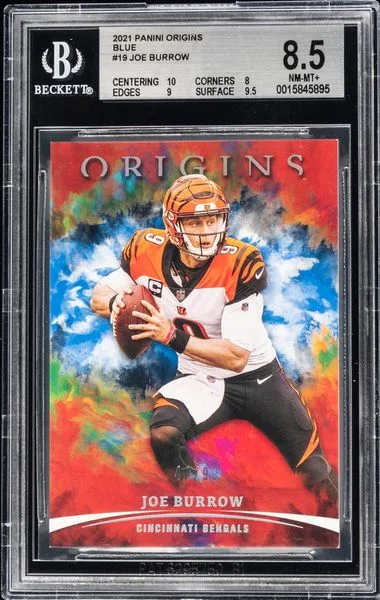 2021 Panini Origins Joe Burrow Blue #19 card image