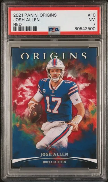 2021 Panini Origins Josh Allen Red #10 card image