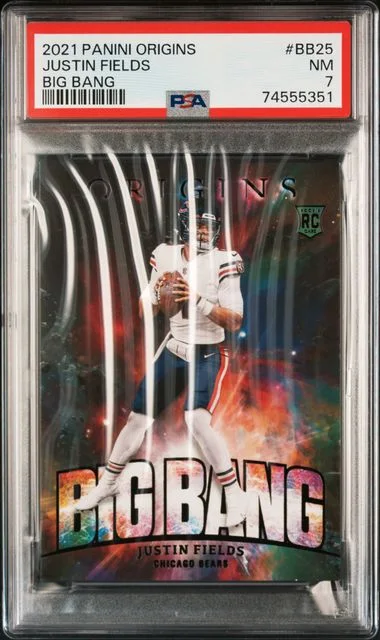 2021 Panini Origins Justin Fields Big Bang #BB-25 card image