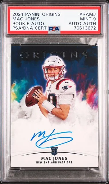 2021 Panini Origins Mac Jones Autograph #RA-MJ card image
