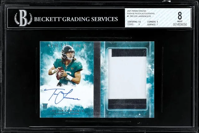 2021 Panini Origins Trevor Lawrence Patch Autograph (RPA) #1 card image