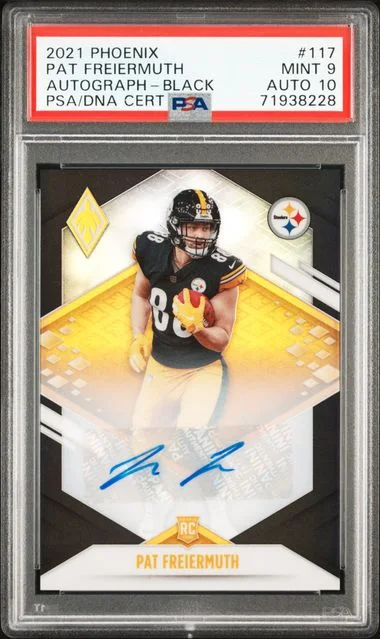 2021 Panini Pat Freiermuth Phoenix Autograph-Black #117 card image