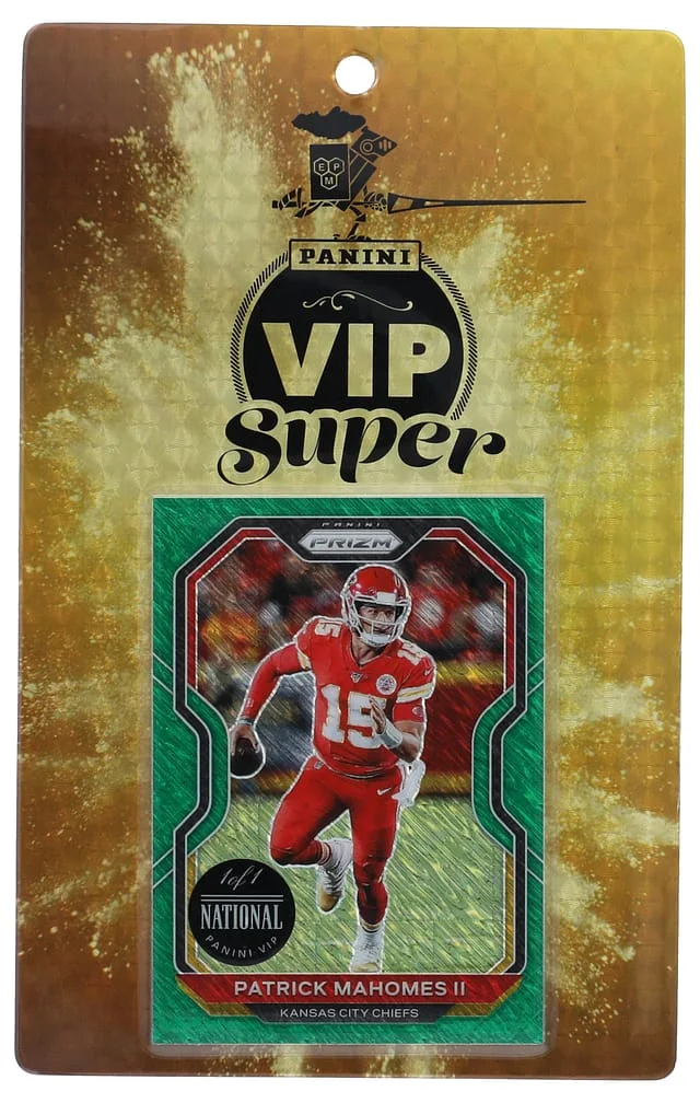 2021 Panini Patrick Mahomes II National Sports Collectors Convention Super VIP Pass - Featuring #1/1 card image