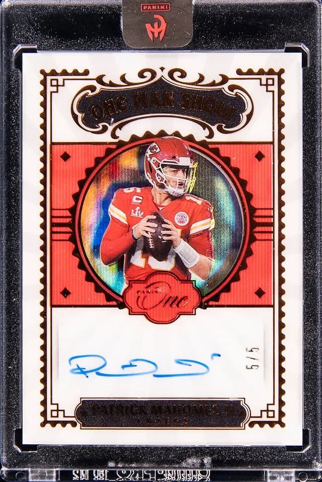 2021 Panini Patrick Mahomes II One Man Show Bronze #160 card image