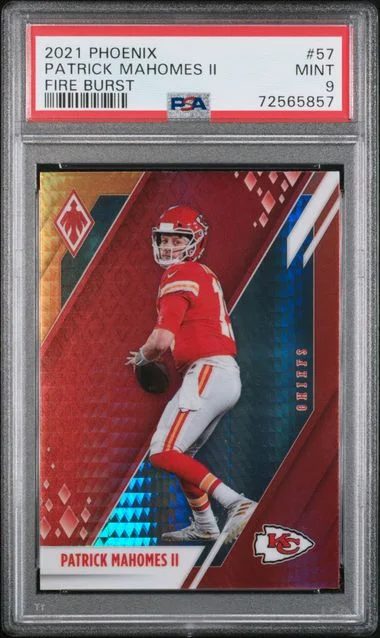 2021 Panini Patrick Mahomes II Phoenix Fire Burst #57 card image