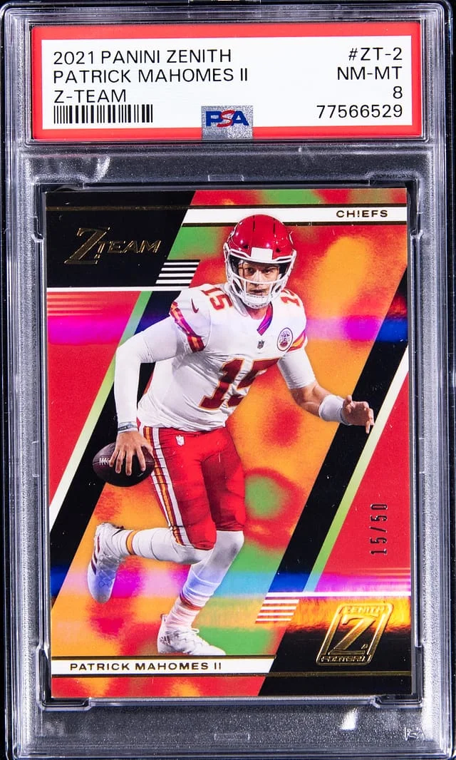 2021 Panini Patrick Mahomes II Zenith Z-Team #ZT-2 card image