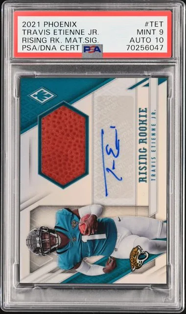 2021 Panini Phoenix Rising Material Signatures Tet Travis Etienne Jr. #no-number card image