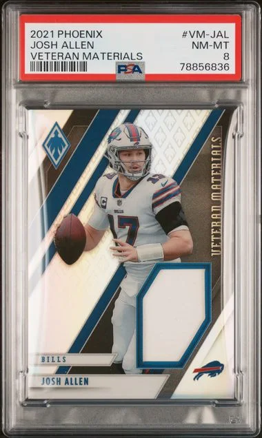2021 Panini Phoenix Veteran Materials Vm-Jal Josh Allen #no-number card image