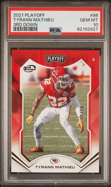 2021 Panini Playoff Tyrann Mathieu 3rd Down #86 card image