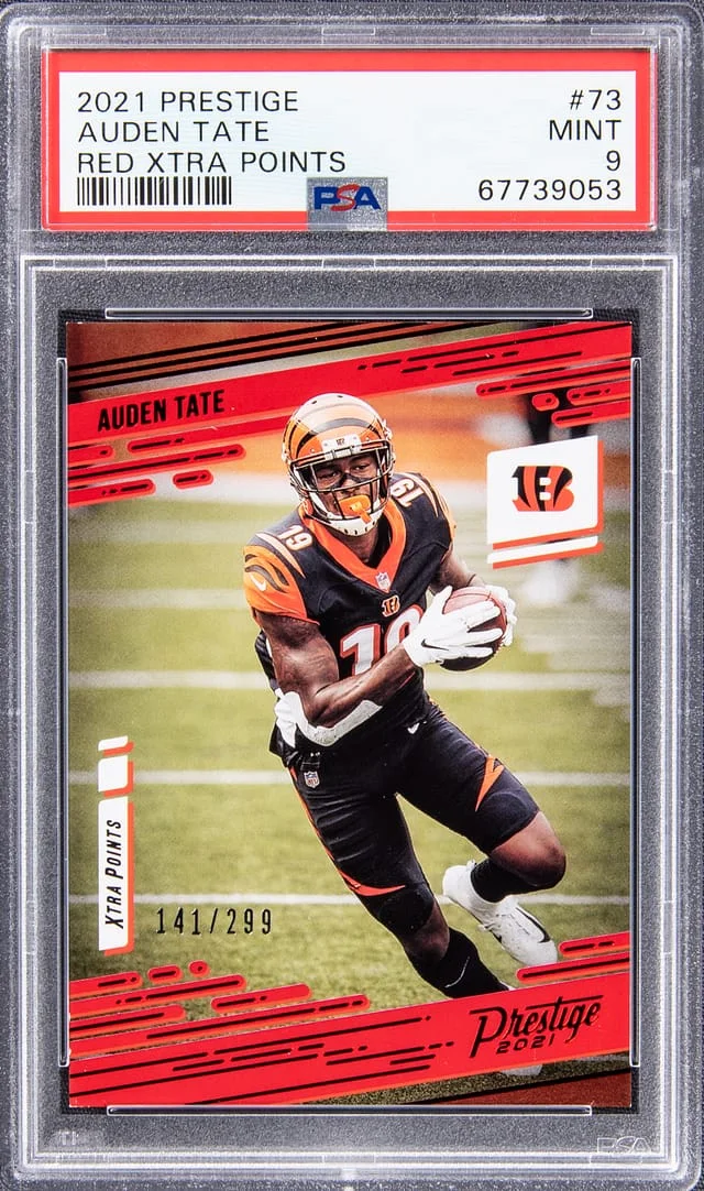 2021 Panini Prestige Auden Tate Red Xtra Points #73 card image