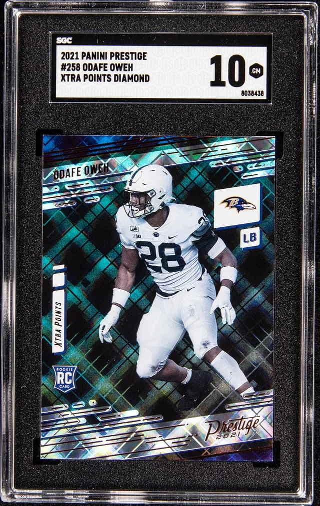 2021 Panini Prestige Odafe Oweh Xtra Points Diamond #258 card image