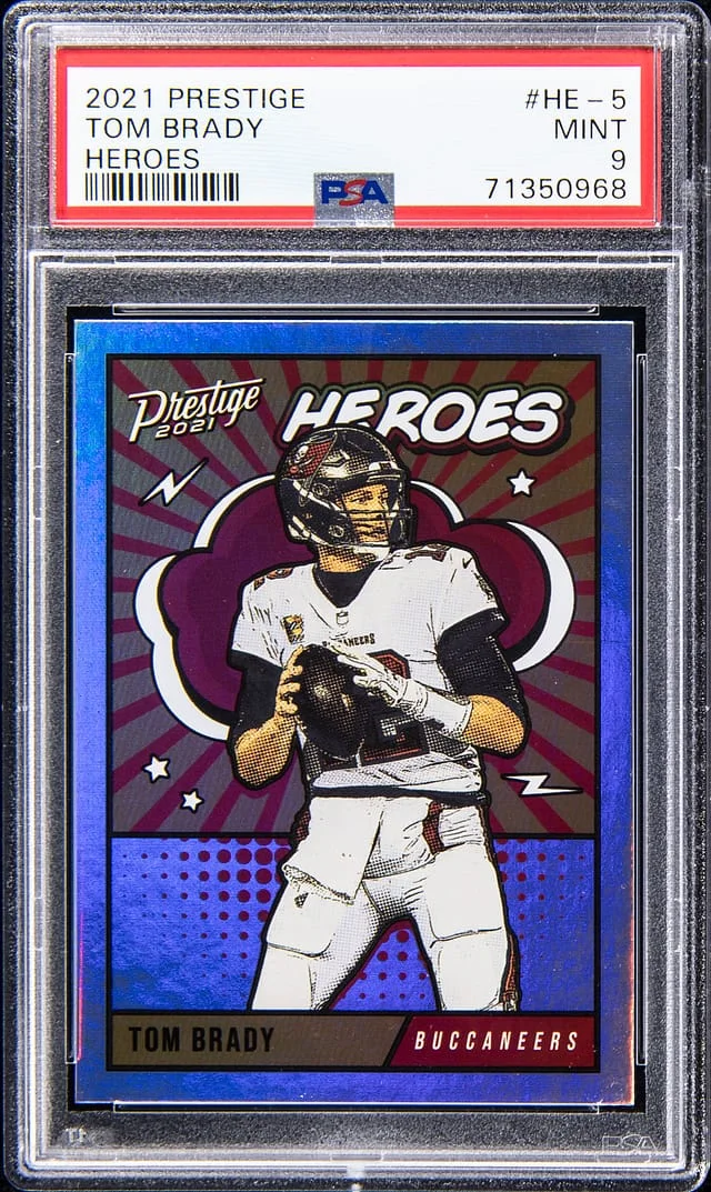 2021 Panini Prestige Tom Brady Heroes Orange Xtra Points #HE-5 card image