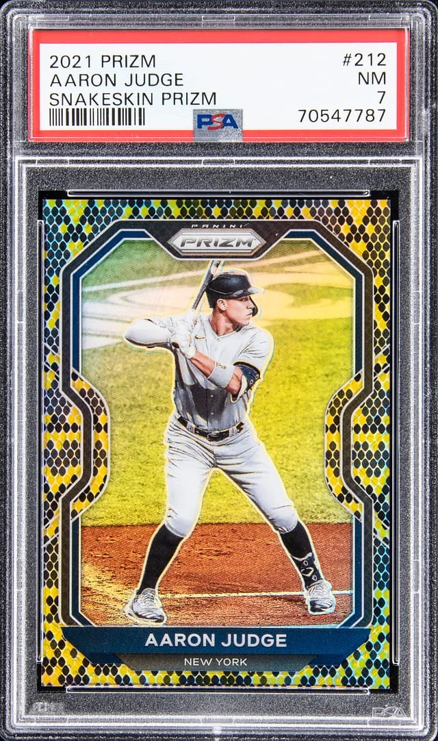 2021 Panini Prizm Aaron Judge Snakeskin Prizm #212 card image