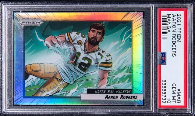 2021 Panini Prizm Aaron Rodgers Manga #M-AR card image
