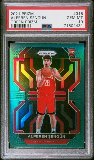 2021 Panini Prizm Alperen Sengun Red Ice #318 card image
