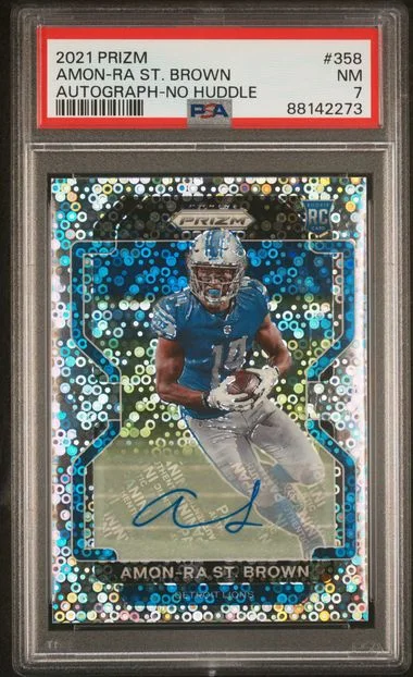 2021 Panini Prizm Amon-Ra St. Brown #358 card image