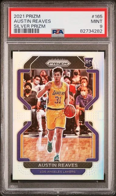 2021 Panini Prizm Austin Reaves Purple Wave #165 card image