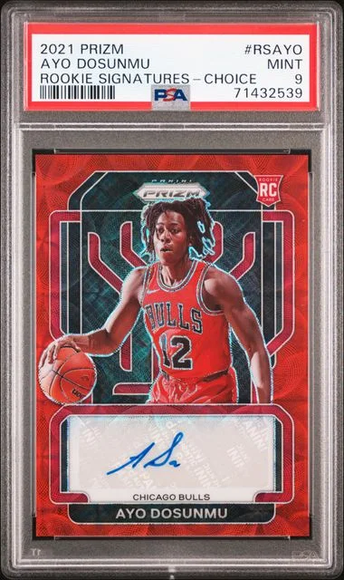 2021 Panini Prizm Ayo Dosunmu Signatures Choice #RS-AYO card image