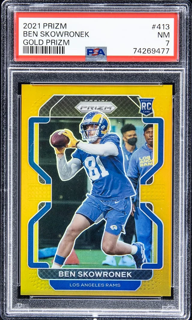 2021 Panini Prizm Ben Skowronek Blue Prizm #413 card image