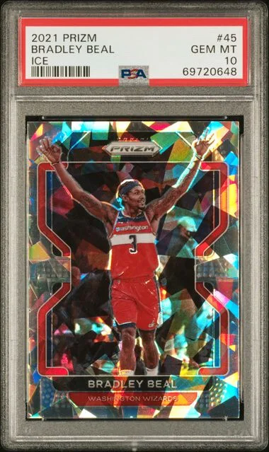 2021 Panini Prizm Bradley Beal Ice #45 card image