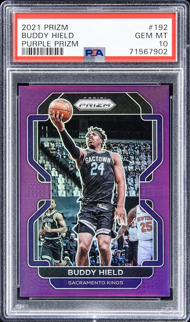 2021 Panini Prizm Buddy Hield Purple Prizm #192 card image