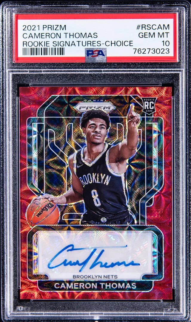 2021 Panini Prizm Cameron Thomas Signatures Choice #RSCAM card image