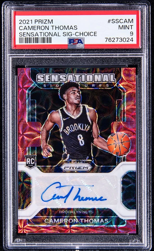2021 Panini Prizm Cameron Thomas Sensational Signatures Choice #SSCAM card image