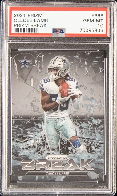 2021 Panini Prizm CeeDee Lamb Prizm Break #PB-5 card image