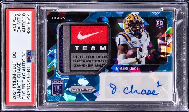 2021 Panini Prizm Collegiate Blockchain CLC FB #no-number card image