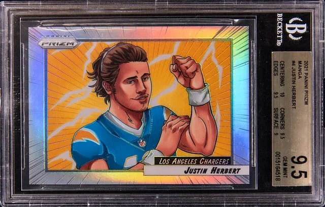 2021 Panini Prizm D Justin Herbert Manga #M-JH card image