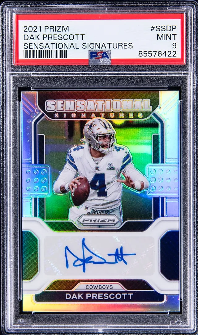 2021 Panini Prizm Dak Prescott Sensational Signatures #SS-DP card image