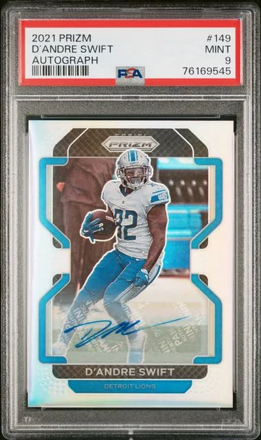 2021 Panini Prizm D’Andre Swift Autograph #149 card image