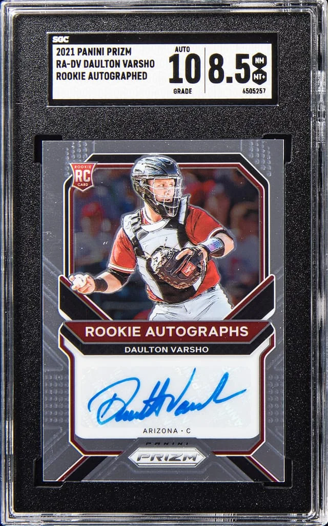 2021 Panini Prizm Daulton Varsho Autograph #RA-DV card image
