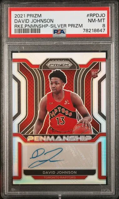 2021 Panini Prizm David Johnson Penmanship #RPDJO card image