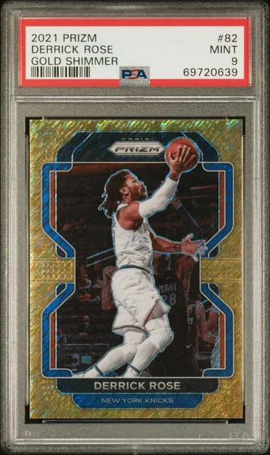 2021 Panini Prizm Derrick Rose Red Choice #82 card image