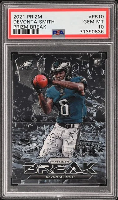 2021 Panini Prizm DeVonta Smith Prizm Break #PB-10 card image